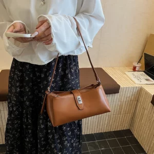 Branded Luxury Designer Shoulder Bags For Women Three Compartments Large Capacity Underarm Hobo Bag Quality Pure Color Handbags - Image 3