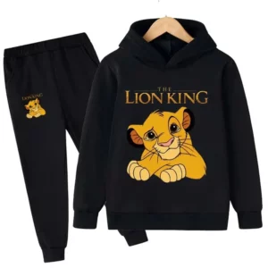 Children's The Lion Tracksuit Set, Hoodies, Top and Pants, Sportswear, Clothing for Boys and Girls, Clothing for Kids, 2 Pieces - Image 6