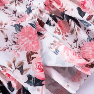 2024 Summer New Kids Dresses for Girls Floral Fly Sleeve Sleeveless Princess Dress Cute Sweet Lovely Fashion Versatile - Image 6
