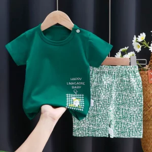 Kids Clothes Set Baby BoyGirl T-Shirt + Shorts Summer Clothing Cotton Cartoon Casual Boys Tracksuit Children Baby Clothes Set - Image 5
