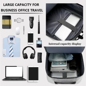 Waterproof Business Backpack Men USB School Backpacks 15.6 Inch Laptop Backpack Large Capacity Bagpacks for Men Back Pack Bags - Image 5