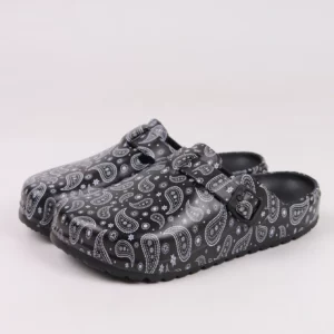 Ladies fashion hole shoes, comfortable and light closed toes, suitable for autumn beach garden shoes, Bohemian paisley pattern. - Image 7