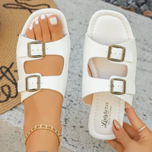 2025 Summer New Women's Fashion and Comfortable Sandals Open toed Outdoor Casual Sandals - Image 2