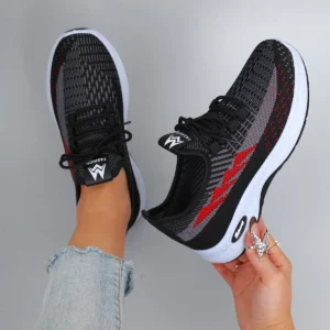 Spring and Autumn New Women's Casual Lace up Sports Shoes Comfortable, Breathable, Lightweight, Wear Resistant Sports and Leisur - Image 2