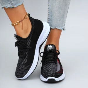 Spring and Autumn New Women's Casual Lace up Sports Shoes Comfortable, Breathable, Lightweight, Wear Resistant Sports and Leisur - Image 3