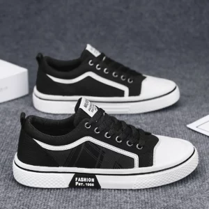 Men's casual sports outdoor hiking trendy fashion street comfortable Men's canvas shoes - Image 2