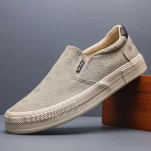 New Fashion Men Canvas Shoes Black Sneakers Men Canva Shoes Outdoor Walking Slip On Breathable Men Casual Sport Shoes SS25818 - Image 3