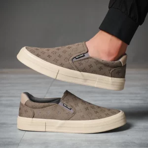 New Fashion Men Canvas Shoes Black Sneakers Men Canva Shoes Outdoor Walking Slip On Breathable Men Casual Sport Shoes SS25818 - Image 5