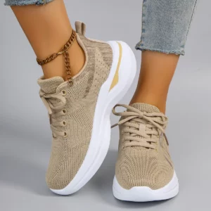 Spring and Autumn New Women's Casual Lace-Up Comfortable, Breathable, Lightweight and Wear-Resistant Sports Shoes - Image 6