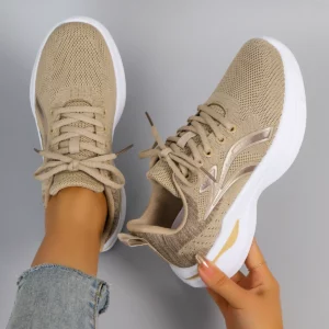 Spring and Autumn New Women's Casual Lace-Up Comfortable, Breathable, Lightweight and Wear-Resistant Sports Shoes - Image 5
