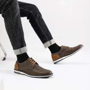 Men Shoes Comfortable Brand Fashion 2025 Leather Shoes Men #Kd4163 - Image 4