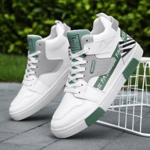 Men's Skateboarding Shoes 46 High Top Casual Sneakers Breathable Street Shoes Black Flats Shoes Walking Shoes Chaussure Homme - Image 2