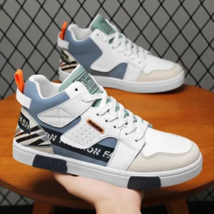 Men's Skateboarding Shoes 46 High Top Casual Sneakers Breathable Street Shoes Black Flats Shoes Walking Shoes Chaussure Homme - Image 10