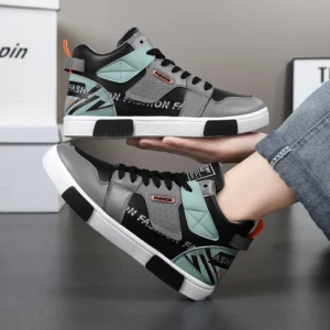 Men's Skateboarding Shoes 46 High Top Casual Sneakers Breathable Street Shoes Black Flats Shoes Walking Shoes Chaussure Homme - Image 7