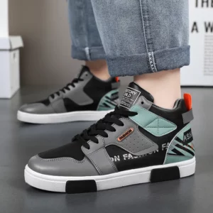 Men's Skateboarding Shoes 46 High Top Casual Sneakers Breathable Street Shoes Black Flats Shoes Walking Shoes Chaussure Homme - Image 6