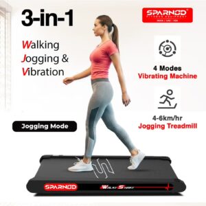 WalkyShaky Vibration Walking Pad – Under Desk Walking Pad Treadmill for Home & Office, 4 Vibration Massage Modes Treadmill, App & Remote Control, LCD Display (WalkyShaky) - Image 4