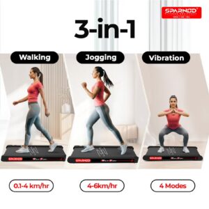 WalkyShaky Vibration Walking Pad – Under Desk Walking Pad Treadmill for Home & Office, 4 Vibration Massage Modes Treadmill, App & Remote Control, LCD Display (WalkyShaky) - Image 5