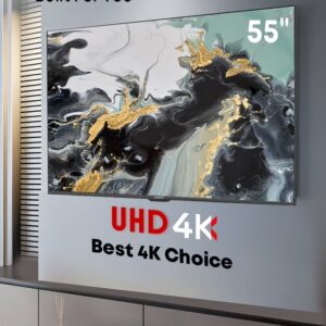 TORNADO 55 Inch 4K ULTRA HD Smart TV, Google TV with Hands Free Voice Control, Built-in Receiver, Dolby Vision Atmos, HDR 10+, Game Mode, Wide Colour Gamut, DTS HD, Google TV Android 55UA3400G Black - Image 6