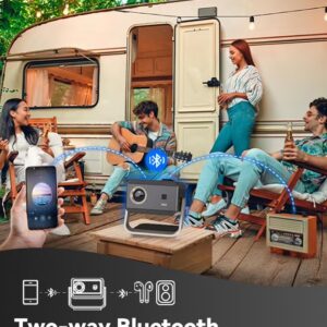 AOC Portable Projector Full HD 4K/1080P, Autofocus/Auto Keystone Correction/Adjustable Angle/Projector with Wifi6 and Bluetooth,15000 Lumen,Compatible with iOS/Android/PC/PS4/PS5 for Work and Gaming XL3-500 Noble Pro - Image 6