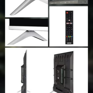 GEEPAS 43" Frameless HD Smart LED TV With Remote Control,HDMI & USB Ports, Head Phone Jack, PC Audio In,Wi-Fi, Android 14.0 with E-Share, YouTube, Netflix GLED4328SXHD Black - Image 2