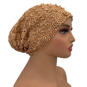 Luxury Beading Turban Cap for Women African Lady Head Wraps Cancer Chemo Hat Summer Muslim Hat - Image 6