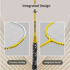 Ultra-light Monoco Aluminum Alloy Badminton Racket Professional Badminton Raet Offensive And Defensive Durable Badminton Racket - Image 4