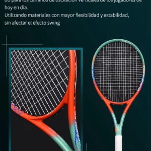 27 inch tennis racket carbon fiber Professional Adult Outdoor High elasticity 50 pounds advanced threading red soil man woman - Image 7