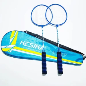 Badminton Racket Double Racket Durable 2 Rackets High Elasticity Sweat Absorbent King Foam Non-Slip Badminton Racket - Image 6