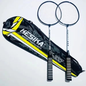 Badminton Racket Double Racket Durable 2 Rackets High Elasticity Sweat Absorbent King Foam Non-Slip Badminton Racket - Image 4