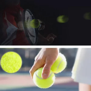 3pcs Professional Rubber Tennis Ball High Resilience Tennis Practice Ball for School Club Competition Training Exercises - Image 4