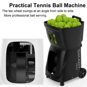 PUSUN PT-Smart Pro Tennis Ball Machine for Professional Training, Large Capacity, App&Remote Adjust Speed/Freq/Angle, DIY Train - Image 4