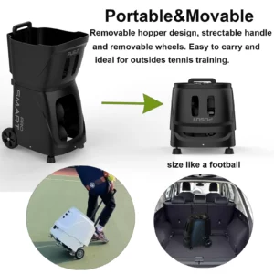 PUSUN PT-Smart Pro Tennis Ball Machine for Professional Training, Large Capacity, App&Remote Adjust Speed/Freq/Angle, DIY Train - Image 6