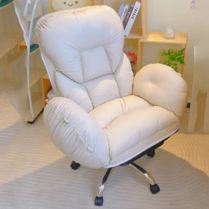 Computer Bedroom Office Chair Comfortable Recliner Backrest Wheels Office Chair Nordic Reading Makeup Mobilya Home Furniture - Image 4