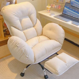 Computer Bedroom Office Chair Comfortable Recliner Backrest Wheels Office Chair Nordic Reading Makeup Mobilya Home Furniture - Image 5