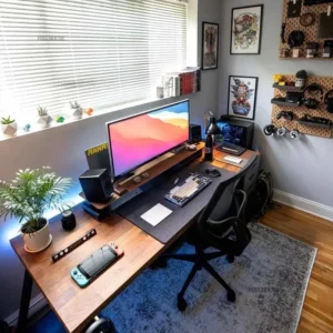 Nordic Computer Desks Desktop Desk Double E-sports Gaming Desk Home Bedroom Black Study Table Simple Workbench Office Furniture - Image 5