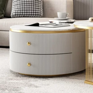 Marble Center Living Room Table Round Set Gold Nesting Metal Round Coffee Table Nordic Luxury Mesa Centro - Image 6