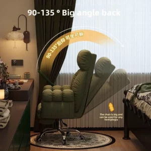 Luxury Lazy, Computer Chair, Home, Comfortable, Sedentary, Sofa Chair, Bedroom, Desk, Reclining, Leisure, Backrest Office Chair - Image 3