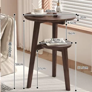 Modern Bedside Cabinets Coffee Table Solid Wood Side Table Movable Living Room Small Coffee Table Home Furniture New - Image 7