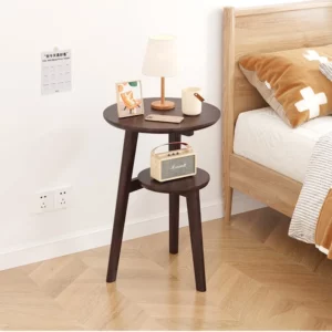 Modern Bedside Cabinets Coffee Table Solid Wood Side Table Movable Living Room Small Coffee Table Home Furniture New - Image 4