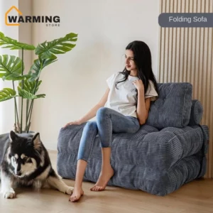 Warming Cross-border Compressed Internet-famous SOFA Small Lazy Chair Square Folding Bean Bag Sofa Lounge Vacuum Roll Bag Sofa - Image 1