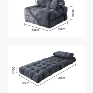 Warming Cross-border Compressed Internet-famous SOFA Small Lazy Chair Square Folding Bean Bag Sofa Lounge Vacuum Roll Bag Sofa - Image 6