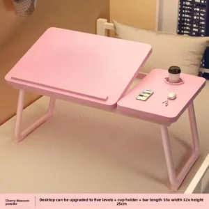 Lifting Foldable Bed Small Table Dormitory Study T Able Household Computertable Environmental Protection Table Lazy Bay 55*32*25 - Image 3