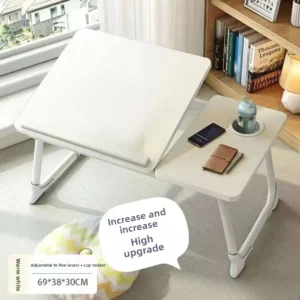 Lifting Foldable Bed Small Table Dormitory Study T Able Household Computertable Environmental Protection Table Lazy Bay 55*32*25 - Image 4