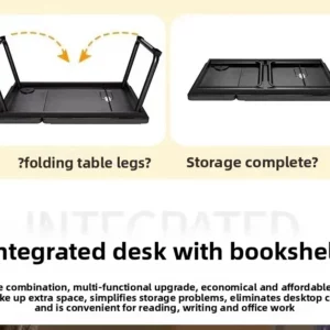 Lifting Foldable Bed Small Table Dormitory Study T Able Household Computertable Environmental Protection Table Lazy Bay 55*32*25 - Image 5