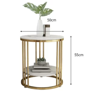 IHOME Nordic Sofa Side Table Light Luxury Modern Minimalist Living Room Home Marble Small Coffee Table Ins Style DropShopping - Image 5