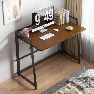 Folding computer desk Standing mobile simple workbench Home writing table Student office gaming Bedroom desk - Image 4