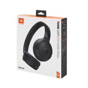 JBL Tune 520Bt Wireless On Ear Headphones Pure Bass Sound 57H Battery Hands Free Call Plus Voice Aware Multi Point Connection Lightweight And Foldable Black - Image 3