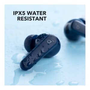 Soundcore P20i True Wireless Earbuds, 10mm Drivers with Big Bass, 30H Long Playtime, IPX5 Water-Resistant, 2 Mics for AI Clear Calls, 22 Preset EQs, Customization via App Blue - Image 2