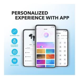 Soundcore P20i True Wireless Earbuds, 10mm Drivers with Big Bass, 30H Long Playtime, IPX5 Water-Resistant, 2 Mics for AI Clear Calls, 22 Preset EQs, Customization via App Blue - Image 6