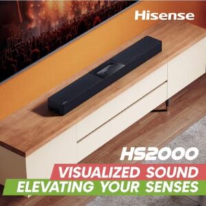 Hisense HS2000 Soundbar | 2.1 Channel Soundbar HS2000 Dark Grey - Image 2